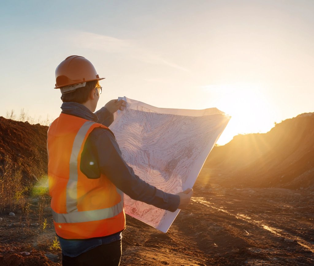 Architekt und Geotechniker bei der gemeinsamen Projektbesprechung